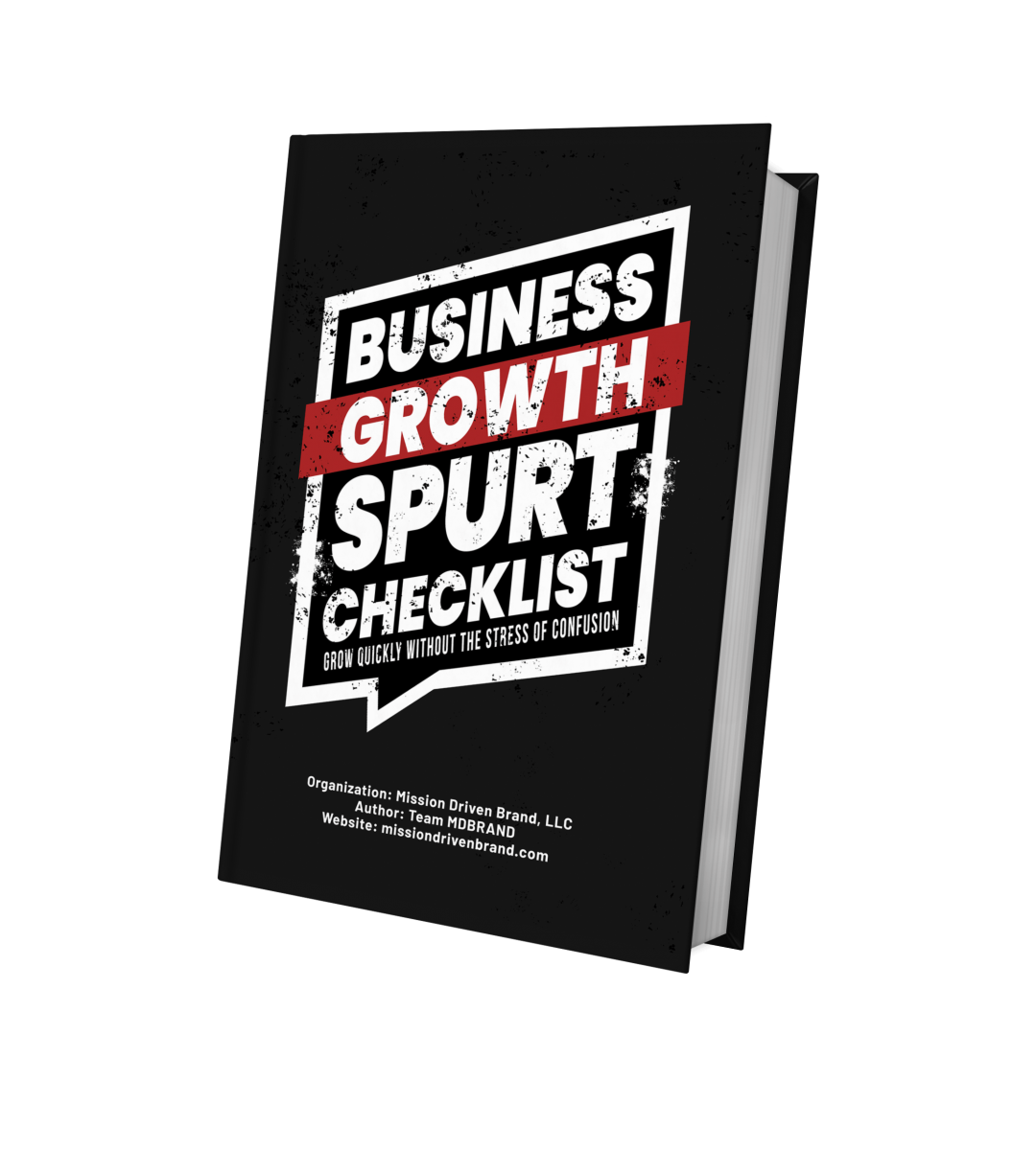 business growth spurt checklist black cover